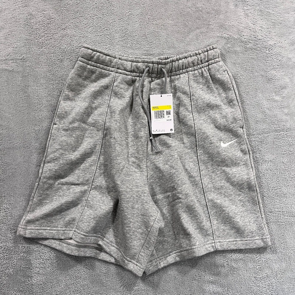 Nike Shorts Women's S Gray Sportswear Essential Fleece Pull On‎ Sweat DM6123-063